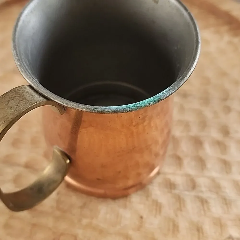 Vintage made in Japan Copper Tankard Mule 16 0z Vessel with Handle